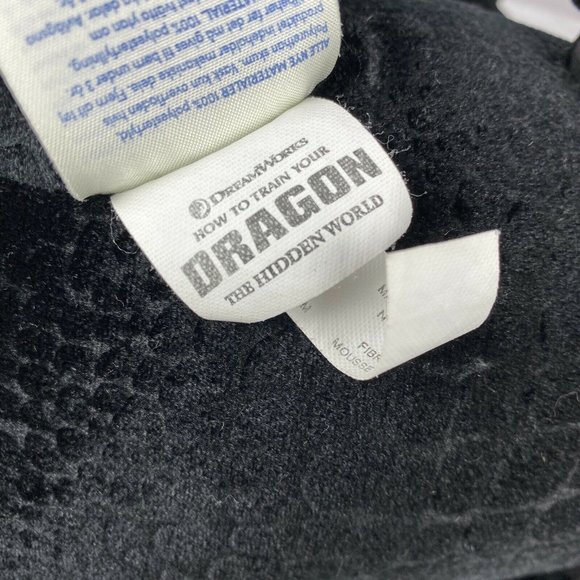 Build A Bear Dragons Black Toothless Plush Dragon - Picture 5 of 5